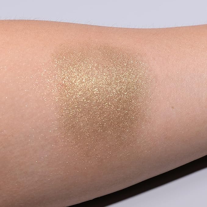 ISMINE Single Eyeshadow Powder Palette Shimmer Gold, High Pigment, Longwear Single Gold Eye Makeup for Day & Night (#16)-Velvo Beauty