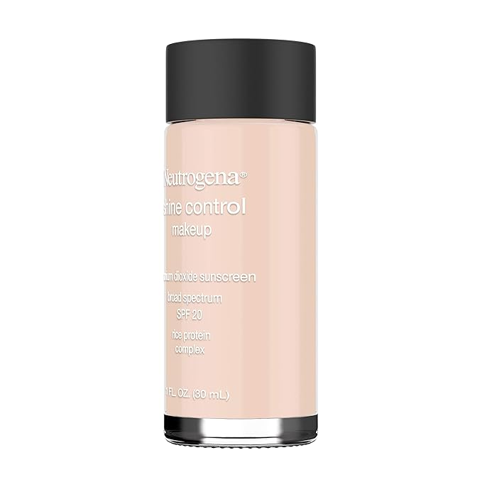 Neutrogena Shine Control Liquid Makeup Broad Spectrum Spf 20, Natural Ivory 20, 1 Oz.-Velvo Beauty