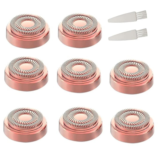 for Finishing Touch Replacement Heads Flawless Facial Hair Remover Gen 2,Double Halo Painless and Smooth (8PCS, GEN 2)-Velvo Beauty