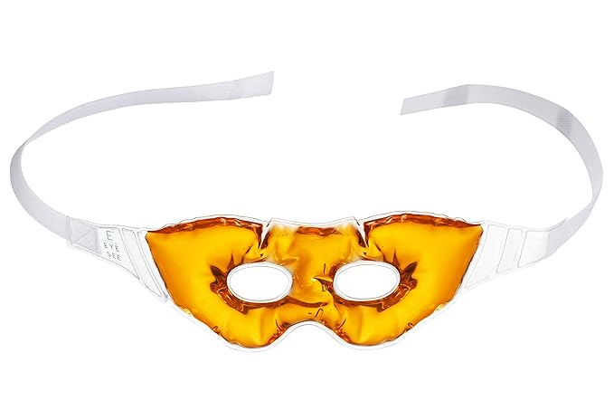 Gel Eye Mask for Puffiness and Dark Circles - Cooling Eye Masks for After Surgery and Headache/Stress Relief - Multiple Colors Available - Orange-Velvo Beauty