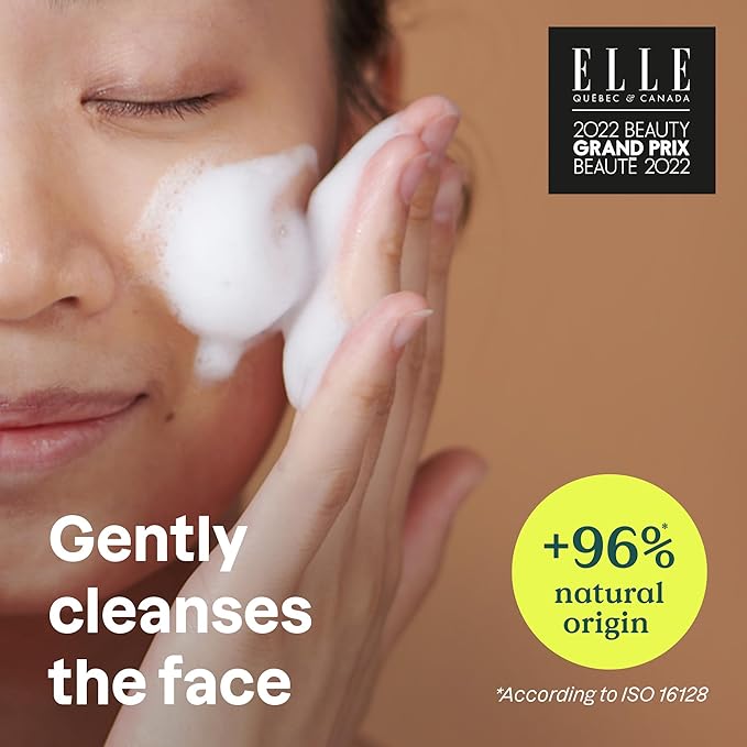 ATTITUDE Micellar Foaming Facial Cleanser, EWG Verified, Dermatologically Tested, Plant and Mineral-Based, Vegan, Coconut & Wildberries Scent, 5 Fl Oz-Velvo Beauty