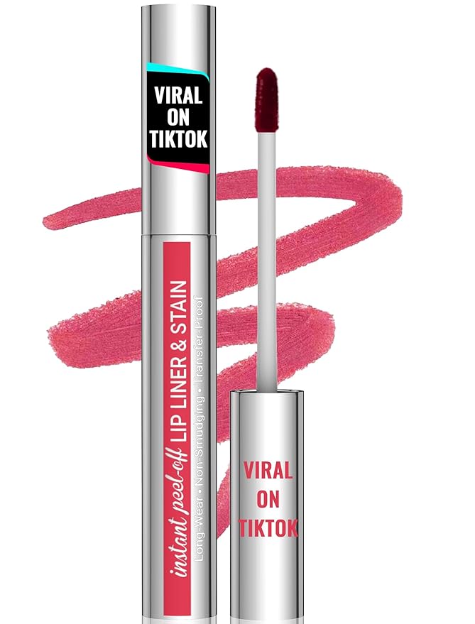 iMethod Natural Long Lasting Lip Liner - Peel Off, Waterproof Stay On All Day, Transfer-Proof, Highly Pigmented, Instant Peel Off Lip Stain Color, Rose-Velvo Beauty