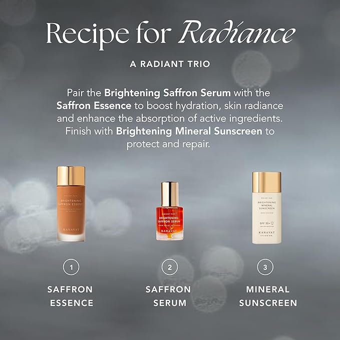 Brightening Saffron Serum - Discoloration Correcting Face Serum, Dark Spot Corrector, Vitamin C Alternative & Hyperpigmentation Treatment - Leaves Skin with a Healthy Glow (1 oz)-Velvo Beauty