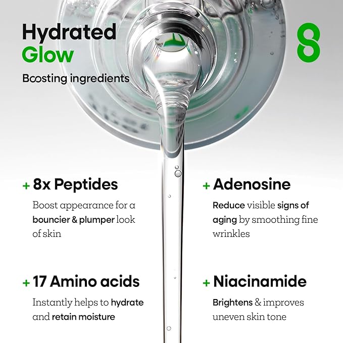 Nature Republic The First Peptide Boosting Serum, 8 Peptides, Niacinamide & Triple Hyaluronic Acid Complex,17 Amino acids,for All Skin Types, Korean Skin Care150ml/5.07 fl oz-Velvo Beauty