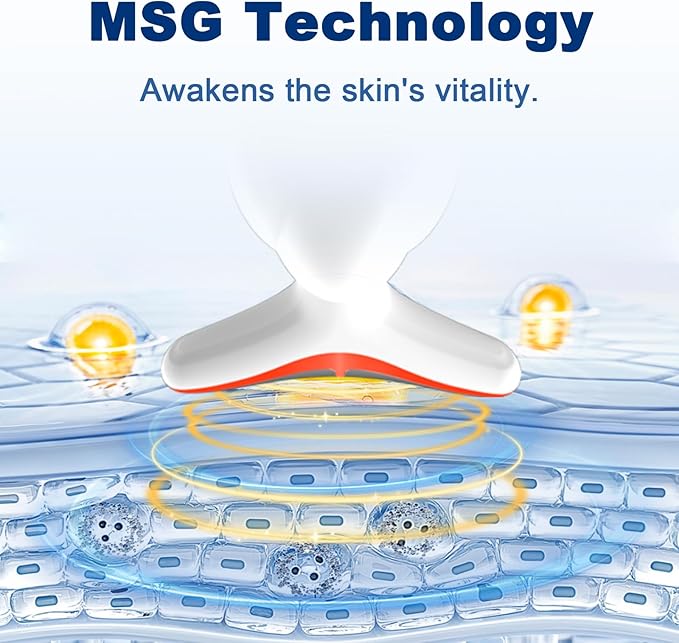 Facial and Neck Massager - SIQUER 7 in 1 Face Sculpting Tool, Multifunctional Face Lift Device for Lifting, Double Chin and Skin Care, White-Velvo Beauty