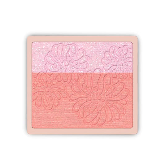 Paul & Joe Pressed Blush Palette Refill Only, Case Sold Separately, Oil-Absorbing Blush Powder, Bi-Color Face Blushes with Fitting Veil Powder, Light Pink and Light Orange, 02 Confiserie, 0.17 oz-Velvo Beauty