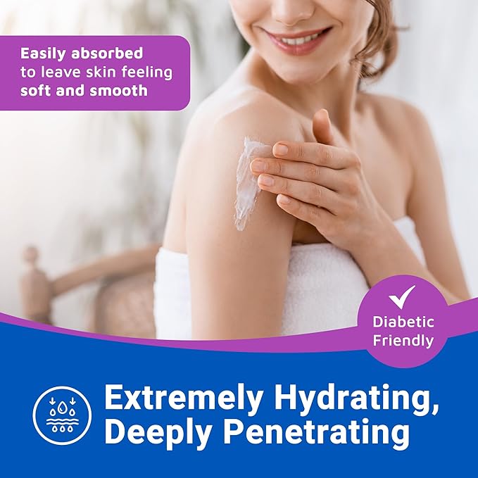 Dermal Therapy Extra Strength 5% AHA 10% Urea Body Lotion - Healing for Extremely Dry, Cracked Skin - Fragrance-Free - Sensitive Skin, Diabetes & Medication-Induced Dryness - 8 fl oz / 240 ml-Velvo Beauty