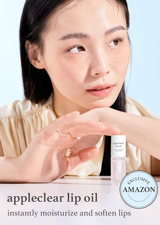 NOONI Vegan Lip Oil Bundle - Appleberry & Appleclear | Lip Stain, Long Lasting, Moisturizing, Plumping, Korean Lip Tint-Velvo Beauty