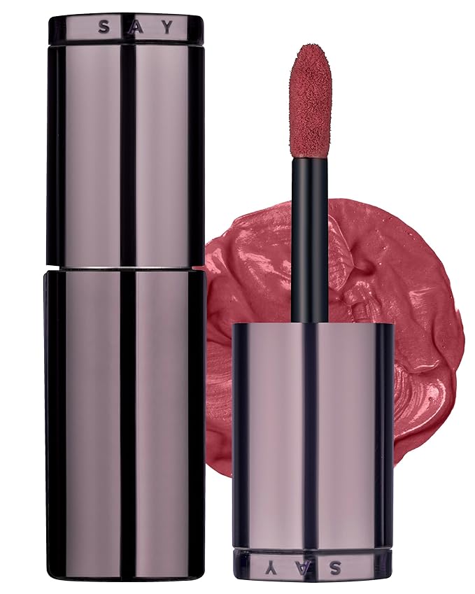 HEVVYMAKEUP Blurring Effect Lip Tint - Airy Velvet Matte Lips - Vegan, Longwear, Vibrant, Buildable Creamy Soft Texture - Korean Lip Makeup, Sweet Rosy, 0.13 fl.oz.-Velvo Beauty