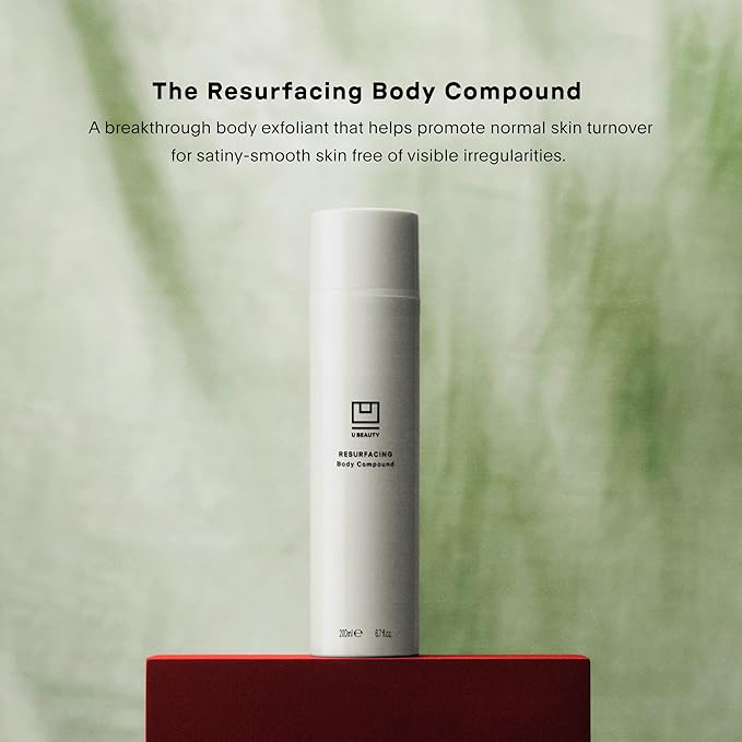U Beauty Resurfacing Body Compound - Firming AHA & Retinol Serum, Phytic, Lactic & Glycolic Acids Tackle Keratosis Pilaris & Uneven Texture - Shea Butter & Papain for Hydrated Soothed Skin - 6.7 Fl Oz-Velvo Beauty