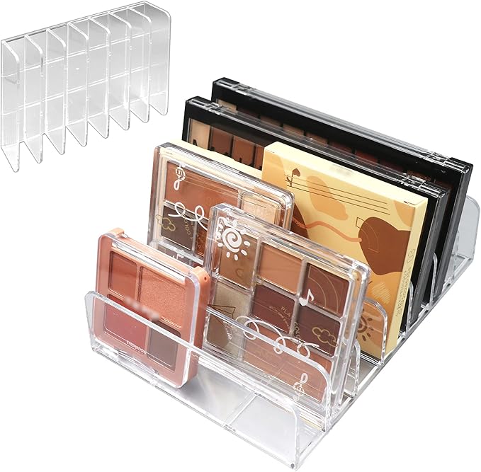 Makeup Organizer, Compact Makeup Palette Organize, for Bathroom Countertops, Vanities, Cabinets, Sleek Modern Cosmetics Storage Solution for - Eyeshadow Palettes, Contour Kits, Blush-Velvo Beauty