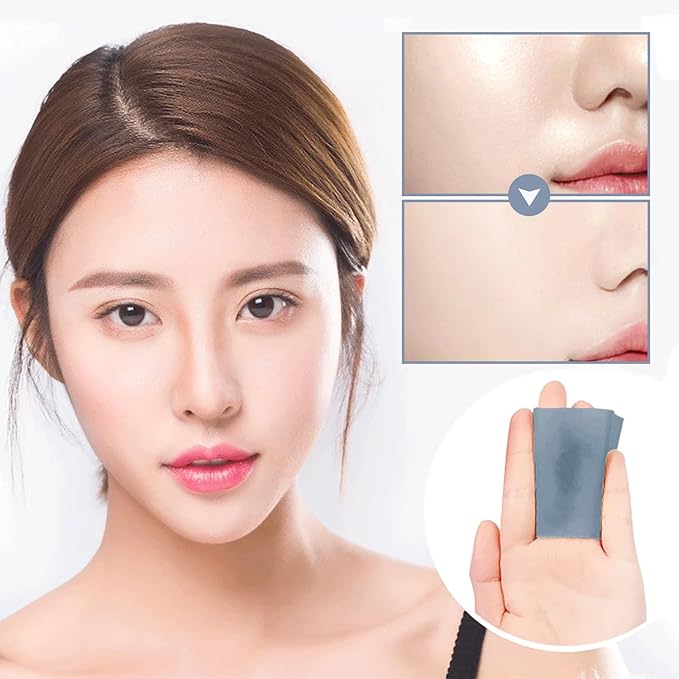 Natural Bamboo Charcoal Oil Absorbing Tissues - 4pk/400 Oil Blotting Sheets For Face, Oil Control Film, Oil Absorbing Sheets, Makeup Friendly-Velvo Beauty