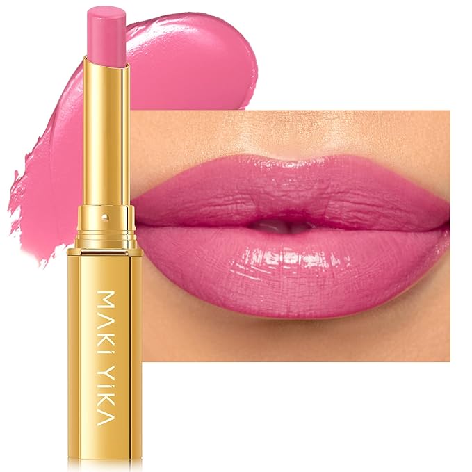 MAKI YIKA Pink Lipstick for Women Moisture Hydrate Lipsticks Glossy Light Pink Lipsticks Sheer Finish Lightweight Tinted Lip Balm (Z07 Lip Soul)-Velvo Beauty