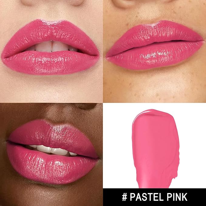 3Pc Moisture Lipsticks for Women Nude Pink Red Lipstick Hydrate Tinted Lip Balm for Dry Cracked Lips Glossy Lip Color, MA55/62/63-Velvo Beauty