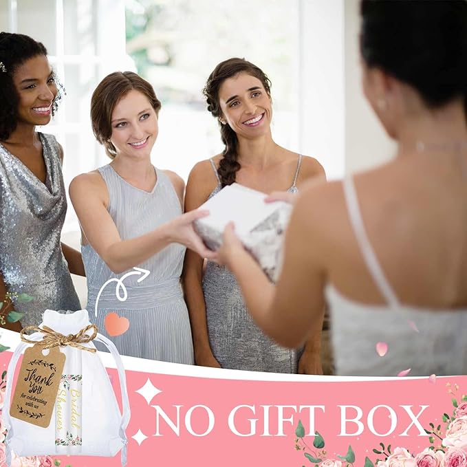 Demissle 50 Pcs Bridal Shower Lip Balm Gift Set with 100 Pcs Organza Bags Thank You Tags 20 Meters Rope wedding Party Favor for Guest Favors Gift Party Decoration Souvenirs(Floral)-Velvo Beauty