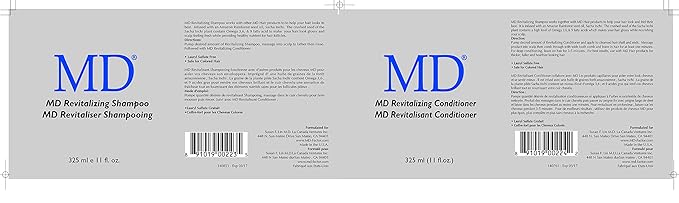 MD Revitalizing Shampoo for Men & Women – Sulphate-Free Hair Thinning Shampoo with Aloe Vera, Chamomile – Hair Loss, Regrowth Anti Thinning Shampoo for All Hair Types-Velvo Beauty