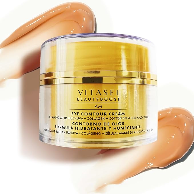 Moisturizing Eye Cream w/Aloe Vera, Collagen, Hyaluronic Acid, Cotton Stem Cells for Dark Circles, Puffiness & Bags - Under Eye Hydration Cream for Women & Men (1 Fl Oz)-Velvo Beauty