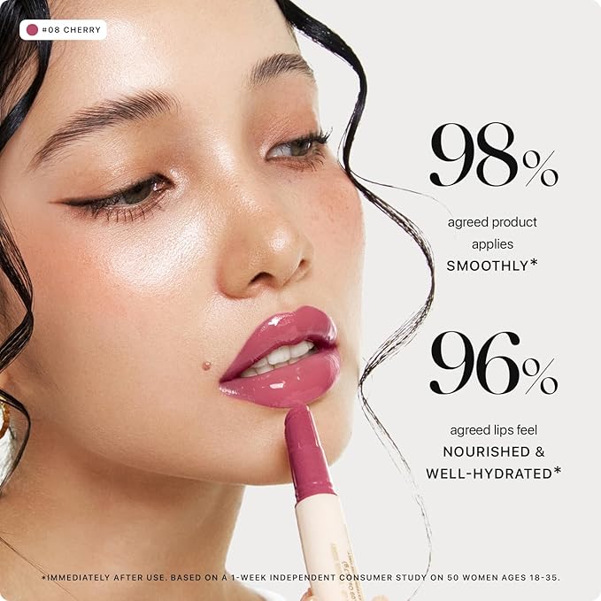 Nature Republic HONEY MELTING LIP (08 DARK CHERRY CHOUX) SOFT LIP STICK, Hydrating Gloss, Moisturizing balms, Sheer tint, Shine & Nude, Glowy Finish, korean make up-Velvo Beauty