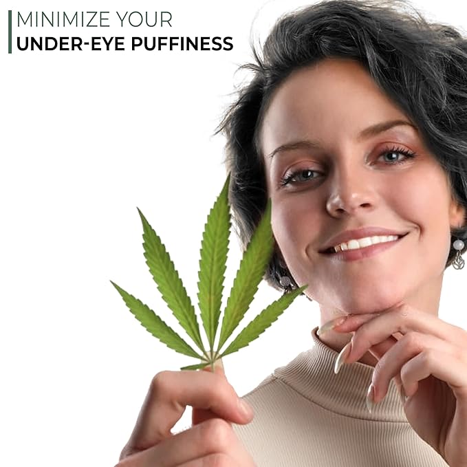 Rejuvenating Hemp Eye Cream with Hemp Oil, Hyaluronic Acid, Rosehip Oil, and Vitamins. Formulated to Treat the Sensitive Skin around the Eyes.-Velvo Beauty