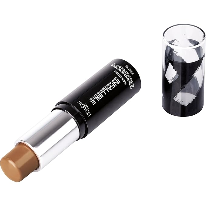 L'Oreal Paris Makeup Infallible Longwear Shaping Stick Foundation, 410 Cocoa, 1 Tube, 0.32 Ounce-Velvo Beauty