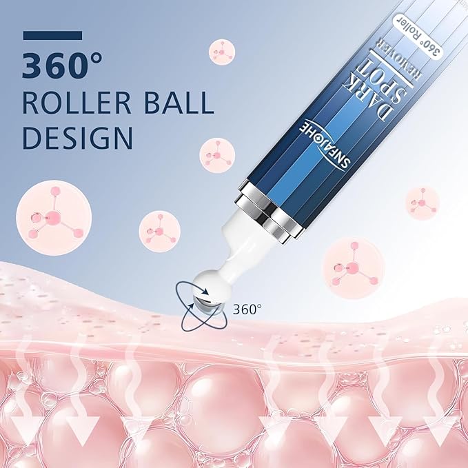 Dark Spot Remover for Face and Body - Dark Spot Advanced Corrector Serum for Melasma, Age Spots, Freckles & Sun Spots, with 360° Roller for All Skin Types-Velvo Beauty