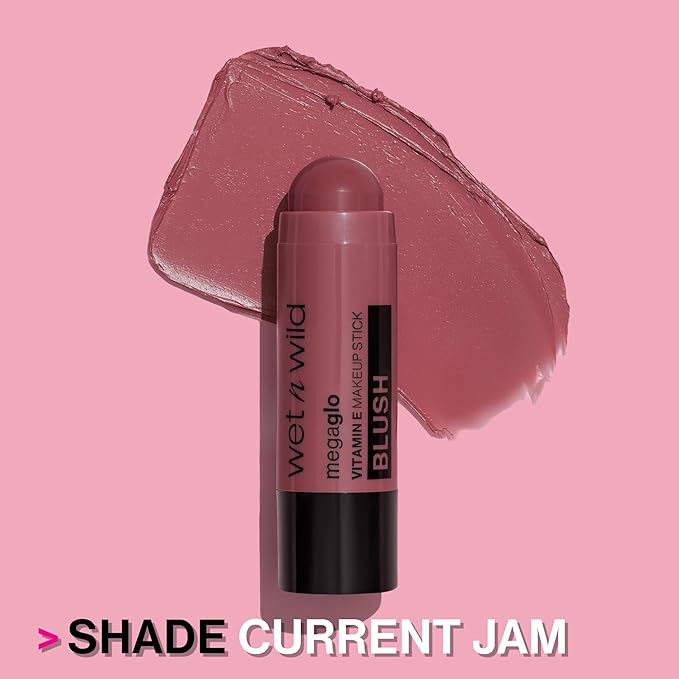 wet n wild Mega Glo Makeup Stick, Buildable Color, Versatile Use, Cruelty-Free & Vegan - Dusty Pink-Velvo Beauty