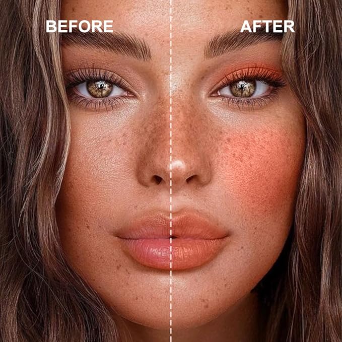 Multi-Use Makeup Cream Blush Stick, Unidollss 3-in-1 Buildable Blush Stick for Cheeks, Eyes, and Lips, Hydrating formula, All day wear, Easy Application with Thumb Puff Included (03 PALPITATING)-Velvo Beauty