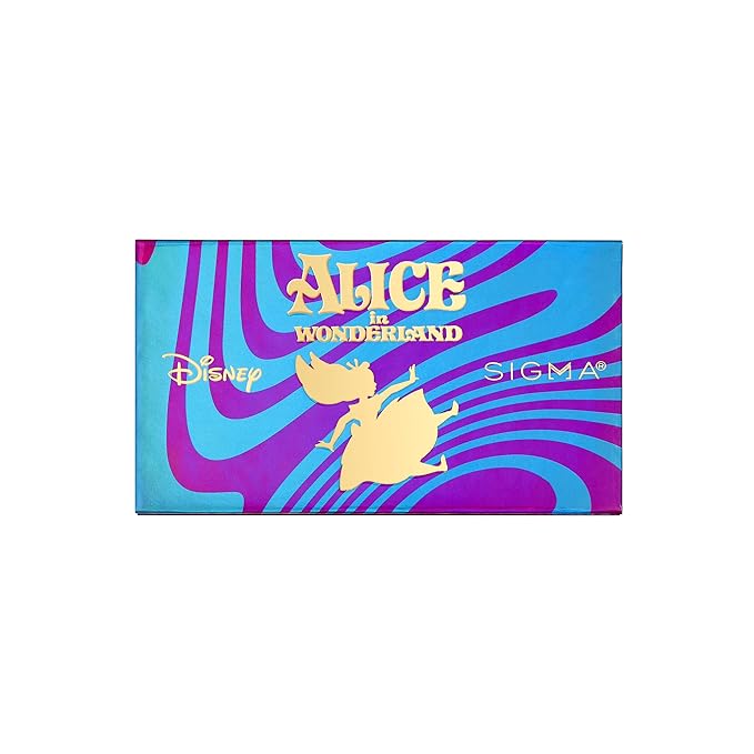 Sigma Beauty and Disney Makeup Palette- Alice in Wonderland Highlighter and Blush Palette - Long lasting blush and Highlighter Pressed Powder - Gluten Free, Cruelty Free, Vegan Makeup Palette-Velvo Beauty