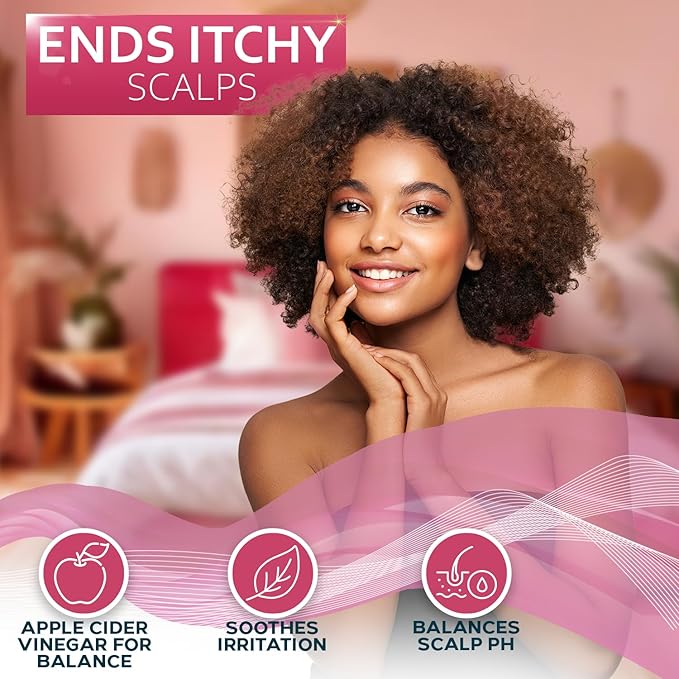 Apple Cider Vinegar Conditioner - Sulfate Paraben and Silicone Free - For Dry, Damaged and Oily Hair - Anti Dandruff Product for Fine Itchy Scalp Build Up - Cleansing Treatment for Women and Men-Velvo Beauty