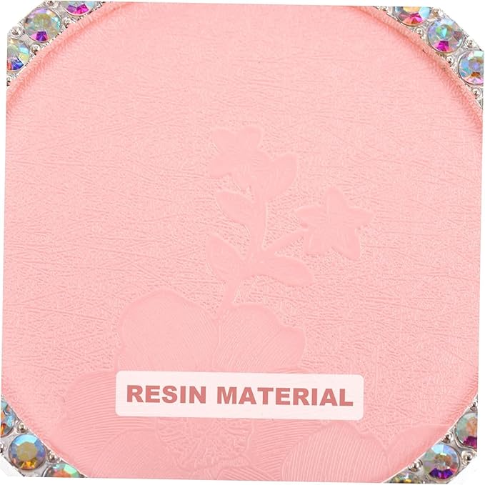 Nail Art Palette, Nail Charm Display Stand Painting Color Mixing Tray Makeup Mixing Plate, Pink-Velvo Beauty