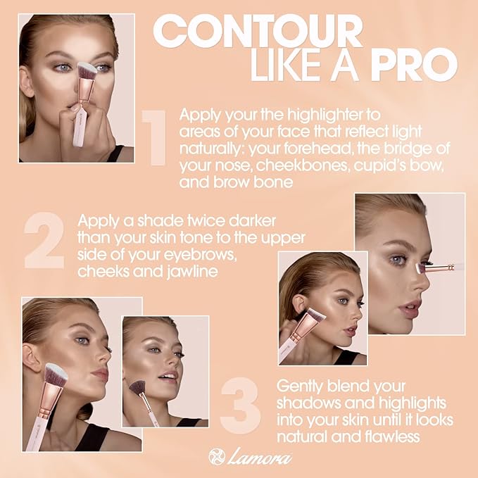 Contour Palette Powder Contour Kit - Contouring Makeup Palette With Mirror - 4 Highly Pigmented Matte Colors For Contouring And Highlighting - Vegan, Cruelty Free And Hypoallergenic-Velvo Beauty