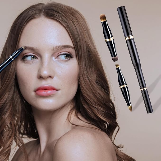 Unaone 4 in 1 Makeup Brush - Travel Lip Brush Eyebrow Brush Eyeshadow Brush Concealer Brush, Portable Multi-function Makeup Brushes-Velvo Beauty