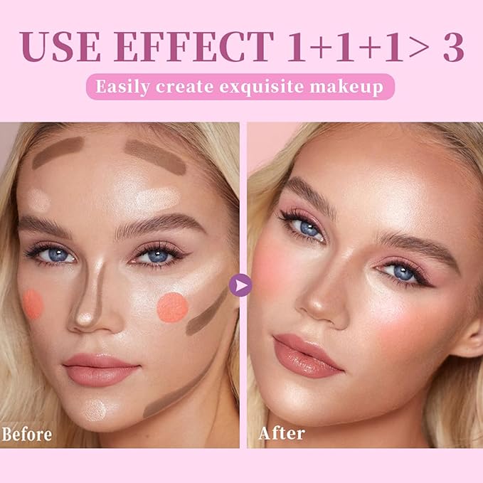 Soft Liquid Contour Stick, Liquid Face Bronzer Stick Built-in Sponge Tip, Cool Toned Liquid Contour for Women and Girl, Lightweight Blendable Cream Bronzer Stick Makeup,06 Brown-Velvo Beauty