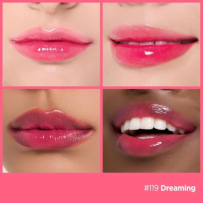 Laka Fruity Glam Tint, 4.5g/0.15 oz., Glowing Lip Stain with Wide Color Spectrum, Hydrating & Lightweight Texture, Long-Lasting Bold Stain, Non-Sticky, Vegan, K-Beauty (#119 Dreaming)-Velvo Beauty