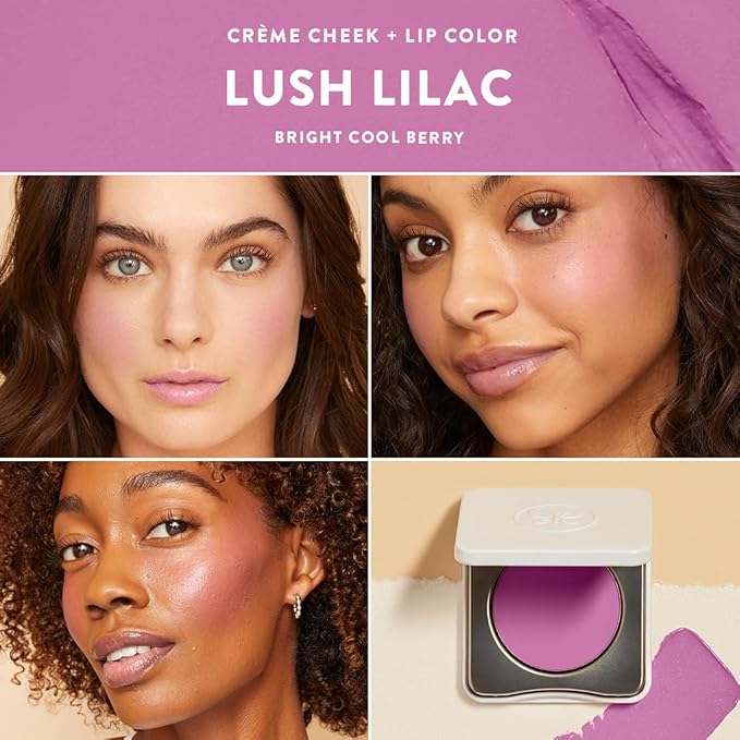 Honest Beauty 2-in-1 Creme Cheek Blush + Lip Color | EWG Verified, Vegan + Cruelty Free | Lush Lilac, .1 oz-Velvo Beauty