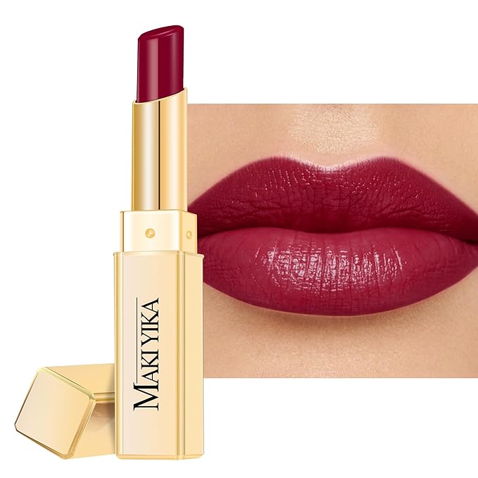 MAKI YIKA Moisture Dark Berry Lipstick for Women Hydrate Lip Gloss for Dry Cracked Lips Weightless Glossy Lip Color Juicy Finish,M039 Blush Berry-Velvo Beauty