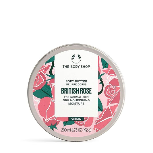 The Body Shop British Rose Body Butter – Nourishing & Moisturizing Skincare for Normal Skin – Vegan – 6.75 oz-Velvo Beauty