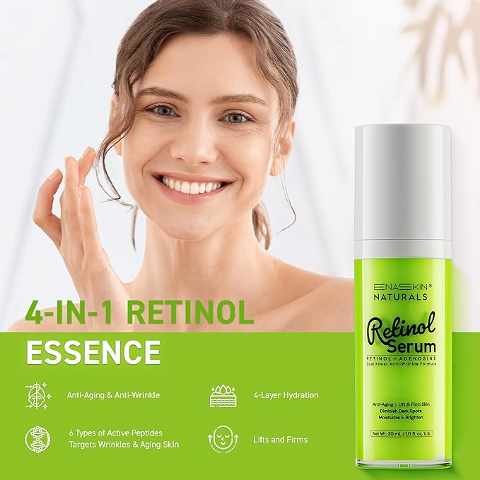 Anti-Wrinkle Retinol Serum for Face: Anti Aging Firming Skin Treatment with Hyaluronic Acid & Collagen - Deep Hydration Facial Care for Women Over 30,Daily & Night Use, 1.0 fl.oz-Velvo Beauty
