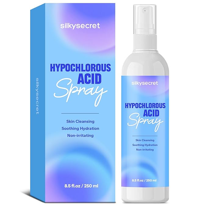 Hypochlorous Acid Spray (8.45 Fl Oz), Facial Spray for Skin Cleansing & Soothing, Hypoallergenic HOCL Sprays for Face & Eyes, All-Purpose Cleaner for Sensitive Skin Care-Velvo Beauty