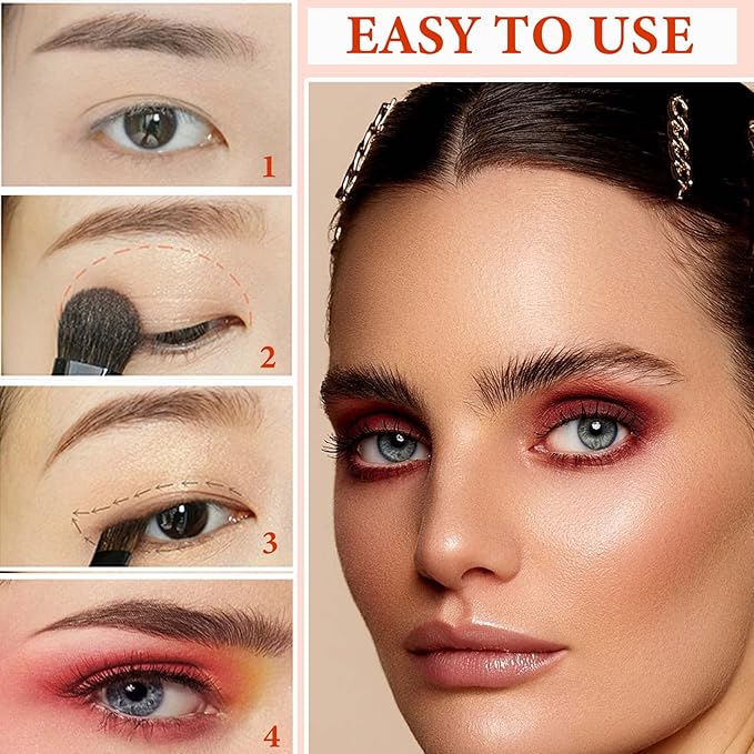 12 Color Naked Eyeshadow Palette,Matte Earth Color Eyeshadow,Natural Nude Eyeshadow Palette,Professional Waterproof and Smudge Proof Eye Shadow Palette Kit,Eye Makeup Set for Women(A)-Velvo Beauty