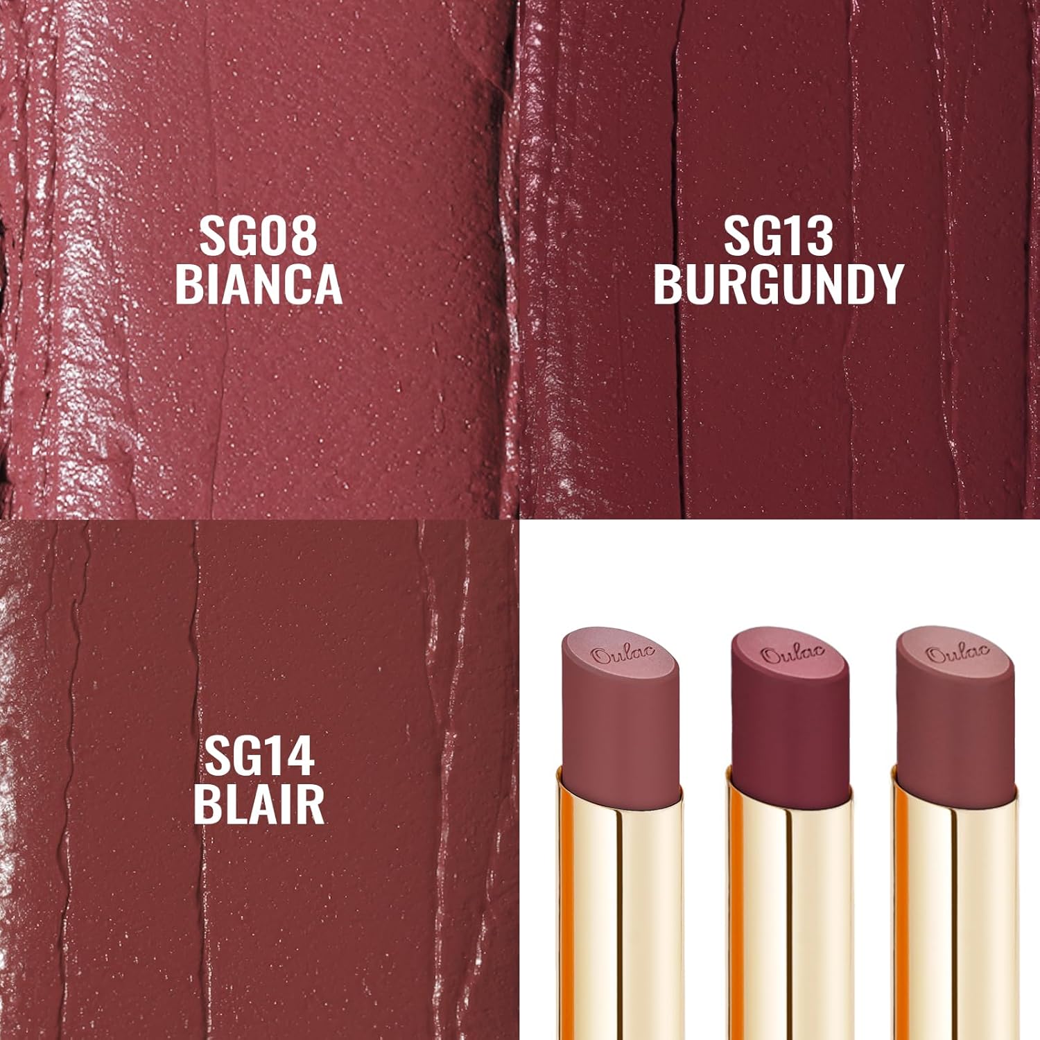 Oulac Sensual Glow Color Rich Satin Lipstick Set 1-Velvo Beauty