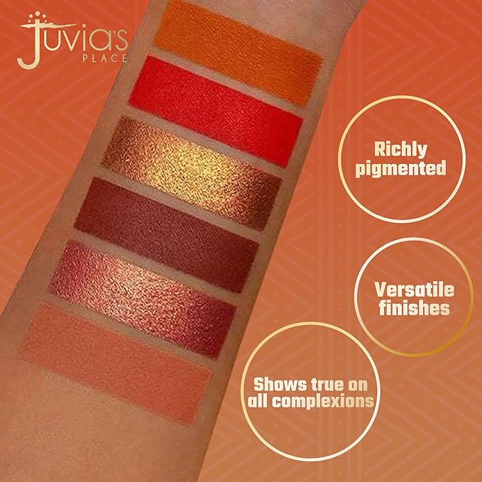 Juvia's Place Palette The Bronzed Rustic - Shades of 6, Professional Eye Makeup, Pigmented Palette, Makeup Palette for Eye Color & Shine-Velvo Beauty
