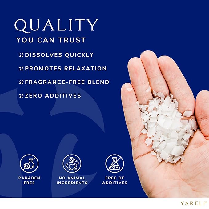 Magnesium Flakes, 15lb, Dead Sea Bath & Foot Soak, Alternative to Epsom Salt with Over 800,000mg of Magnesium Chloride Per Bag-Velvo Beauty