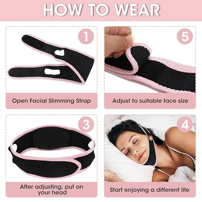 AF1111 Facial Slimming Strap-Pain-Free Face Lifting Belt-Anti-Aging & Anti-Wrinkle Slimming Mask Face Lifting Belt V Shaped Slimming Face Mask-Velvo Beauty