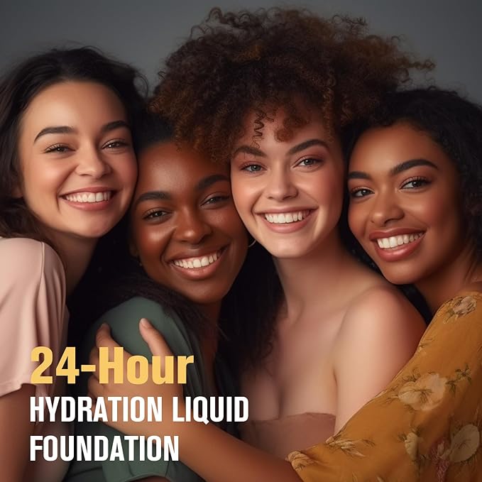 UCANBE Matte Liquid Foundation Makeup, Medium to Full Coverage Waterproof Longwear Serum Cream Foundation for Combination & Oily Mature Skin, Lightweight Hydrating & Nourishing, True Beige, 1 fl. oz.-Velvo Beauty