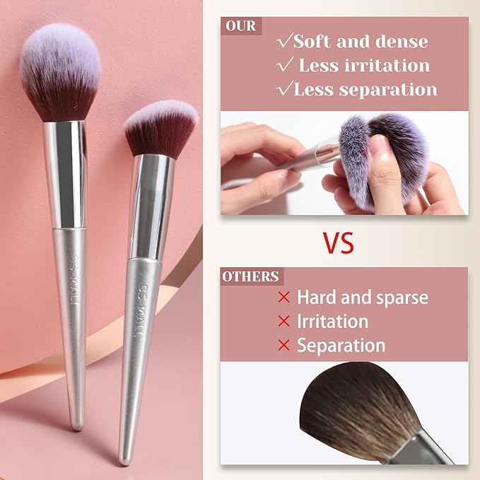 BS-MALL Makeup Brush Set 18 Pcs Premium Synthetic Foundation Powder Concealers Eye shadows Blush Makeup Brushes with black case-Velvo Beauty