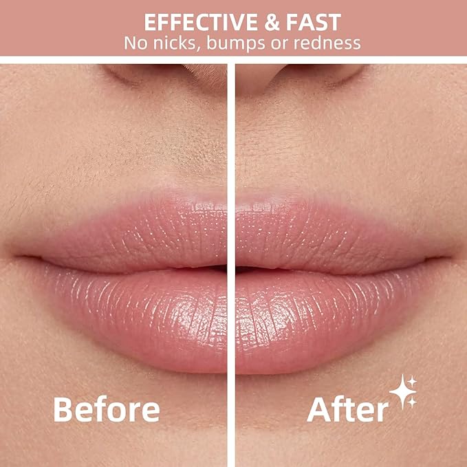 Facial Hair Removal for Women, Portable Lady Shaver, Rechargeable Painless Hair Remover for Face, Upper Lips, Chin, Peach Fuzz-Velvo Beauty