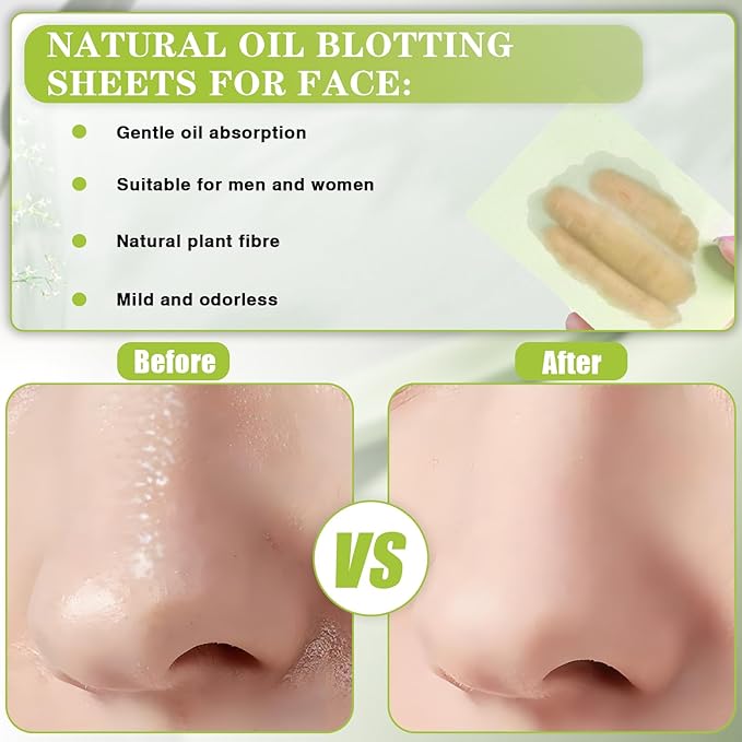 1000pcs Oil Blotting Sheets for Face, Blotting Paper for Oily Skin, Clean and Clear Oil Absorbing Sheets-Velvo Beauty