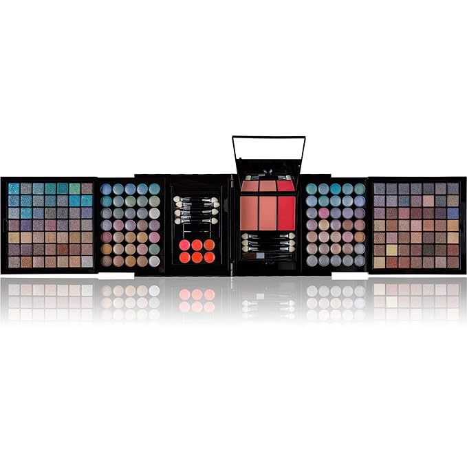 SHANY All In One Harmony Makeup Set - Ultimate Color Combination - Eyeshadows, Blush Powder, Lip-gloss Lipstick, Mini Makeup brushes, Makeup applicators, HOLIDAY GIFT IDEA - New Edition-Velvo Beauty
