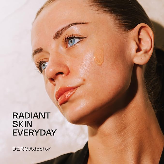 DERMAdoctor Kakadu C Dermatologist Formulated Vitamin C Brightening Daily 3 in 1, Exfoliating Face Wash, Toner, Make up Remover, Hydrating Facial Cleanser for Uneven, Dull Skin, Travel Size - 2.37 oz-Velvo Beauty
